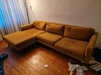 Gele hoekbank - Vierpersoons, Huis en Inrichting, Banken | Bankstellen, Ophalen, 250 tot 300 cm, Gebruikt, Hoekbank