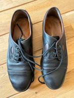Zwarte leren schoenen maat 41, Zwart, Ophalen of Verzenden, Zo goed als nieuw, Veterschoenen