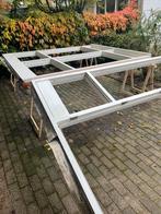 Kozijnen hardhout, openslaande deuren, Doe-het-zelf en Verbouw, Kozijnen en Schuifpuien, Deurkozijn, 225 cm of meer, Ophalen of Verzenden