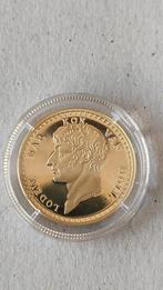 Koning Lodewijk Napoleon 20 gulden verguld zilver replica, Ophalen of Verzenden, Zilver