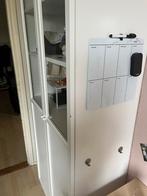 IKEA Kast met Glazen Deuren + Opzetkast, Huis en Inrichting, Kasten | Kledingkasten, Gebruikt, 200 cm of meer, Glas, 25 tot 50 cm