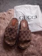 Gucci GG Supreme Platform Sandal (Women's), Gucci, Beige, Slippers, Ophalen of Verzenden