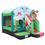 Springkussen Dino met glijbaan (Zelf afhalen 20% korting), Ophalen of Verzenden, Zo goed als nieuw