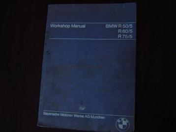BMW R50/5 R60/5 R75/5 1971 motorcycle workshop manual beschikbaar voor biedingen