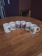 Set van 6 paardenmokken, Gebruikt, Keramiek, Ophalen of Verzenden, Overige stijlen