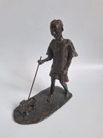 Beeldje "Jongen met speelgoed auto" Corry Ammerlaan, Verzamelen, Ophalen of Verzenden