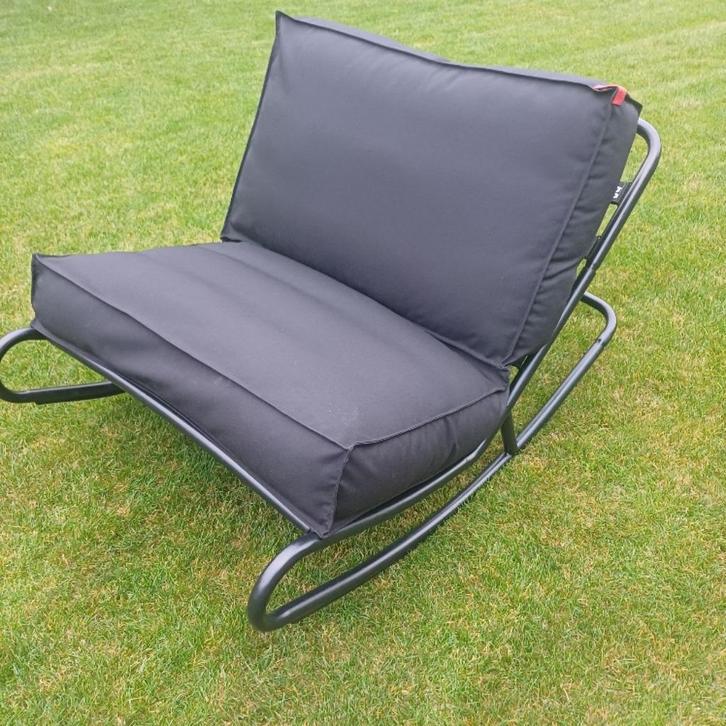 FATBOY Rock 'n Roll Schommelstoel, incl. kussen, Huis en Inrichting, Zitzakken, Zo goed als nieuw, Zwart, Ophalen