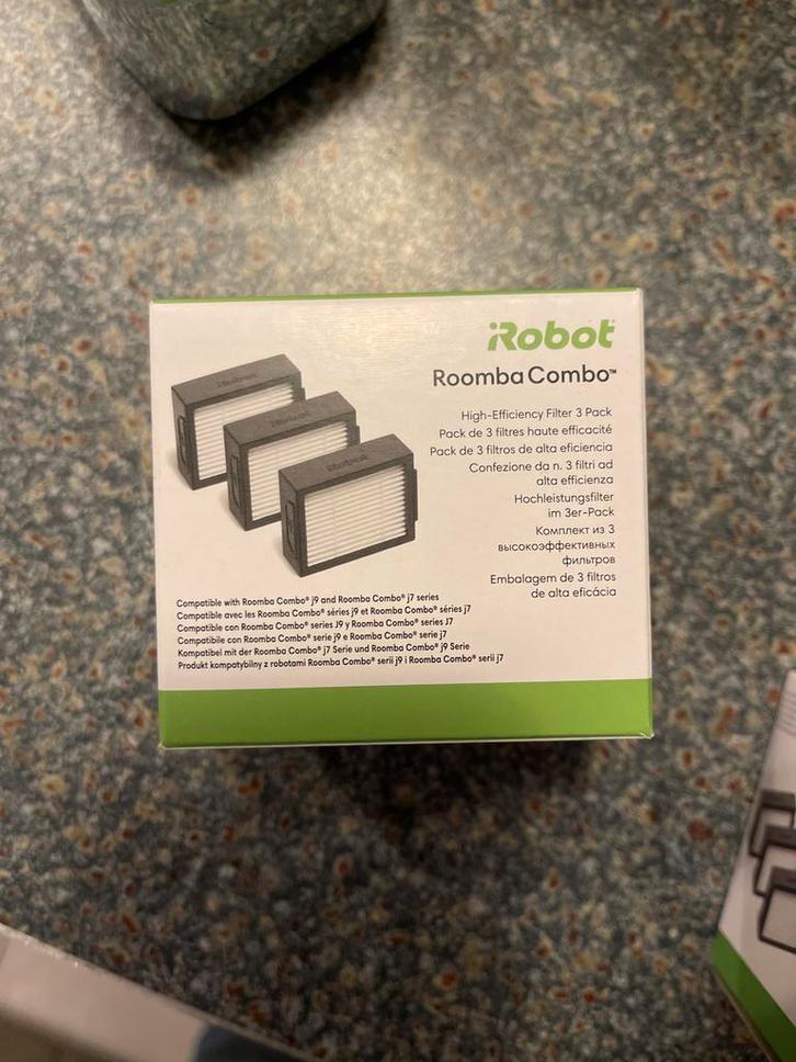 Roomba Combo j9/j7 Filter - 3 Pack, Witgoed en Apparatuur, Stofzuigers, Nieuw, Robotstofzuiger, Minder dan 1200 watt, Reservoir