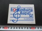 sticker oldenzaal bonkenbargkapel s.c., Verzamelen, Stickers, Ophalen, Zo goed als nieuw, Bedrijf of Vereniging