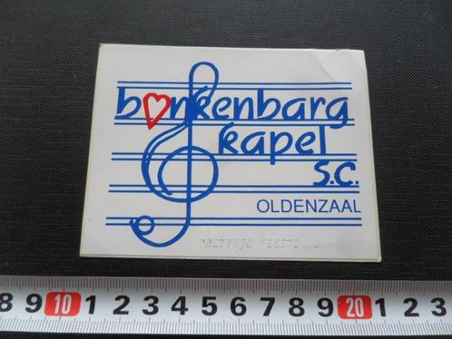 sticker oldenzaal bonkenbargkapel s.c., Verzamelen, Stickers, Zo goed als nieuw, Bedrijf of Vereniging, Ophalen