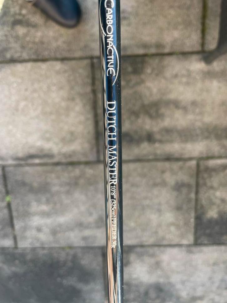 Dutch Master Feeder Hengel + Preston Molen, Watersport en Boten, Hengelsport | Karpervissen, Zo goed als nieuw, Complete set, Ophalen