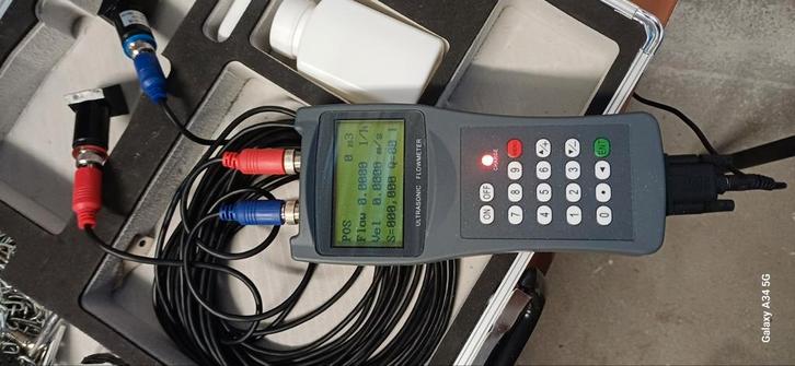 Ultrasonic flowmeter voor waterzijdig inregelen, Doe-het-zelf en Verbouw, Meetapparatuur, Zo goed als nieuw, Ophalen of Verzenden
