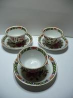 3 antieke kop en schotels Mosa PMM Holland - periode 1920, Antiek en Kunst, Ophalen of Verzenden