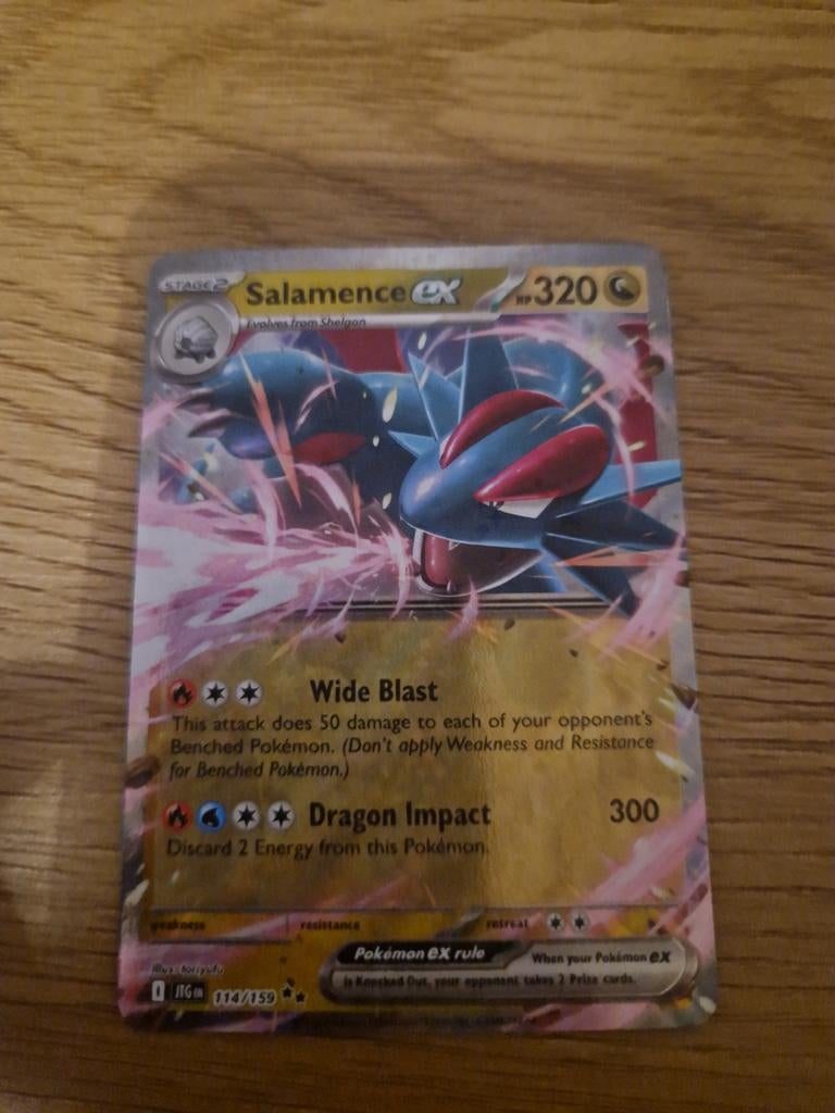 Salamence EX 114/159 - Nette Pokémonkaart, Ophalen of Verzenden