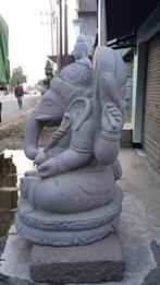 Handgemaakt Stenen Tuinbeeld van Ganesha 110cm, Nieuw, Steen, Overige typen, Verzenden