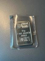 10 gram Drijfhout Amro Bank, Postzegels en Munten, Edelmetalen en Baren, Ophalen of Verzenden, Zilver