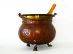 Antieke koperen ketel champagnekoeler aker wijnkoeler emmer, Ophalen of Verzenden, Koper