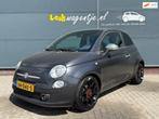 Fiat 500 0.9 TwinAir Blackjack *xenon *airco *leder *16" *NL, Auto's, Fiat, Voorwielaandrijving, 86 pk, Gebruikt, Handgeschakeld