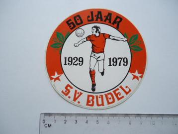 sticker oud SV BUDEL voetbal club 1979 vintage retro beschikbaar voor biedingen