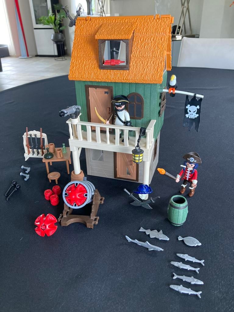 Playmobil geheimen piraten vesting met ruby red 4796., Ophalen of Verzenden, Zo goed als nieuw