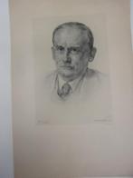Dobbenburg, Aart van - W. Drees 1949 Rotogravure, Antiek en Kunst, Kunst | Etsen en Gravures, Ophalen of Verzenden