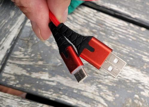 Kabel USB/A naar USB/C, oplaadkabel, rood van Essager, 50cm, Telecommunicatie, Mobiele telefoons | Telefoon-opladers, Nieuw, Samsung