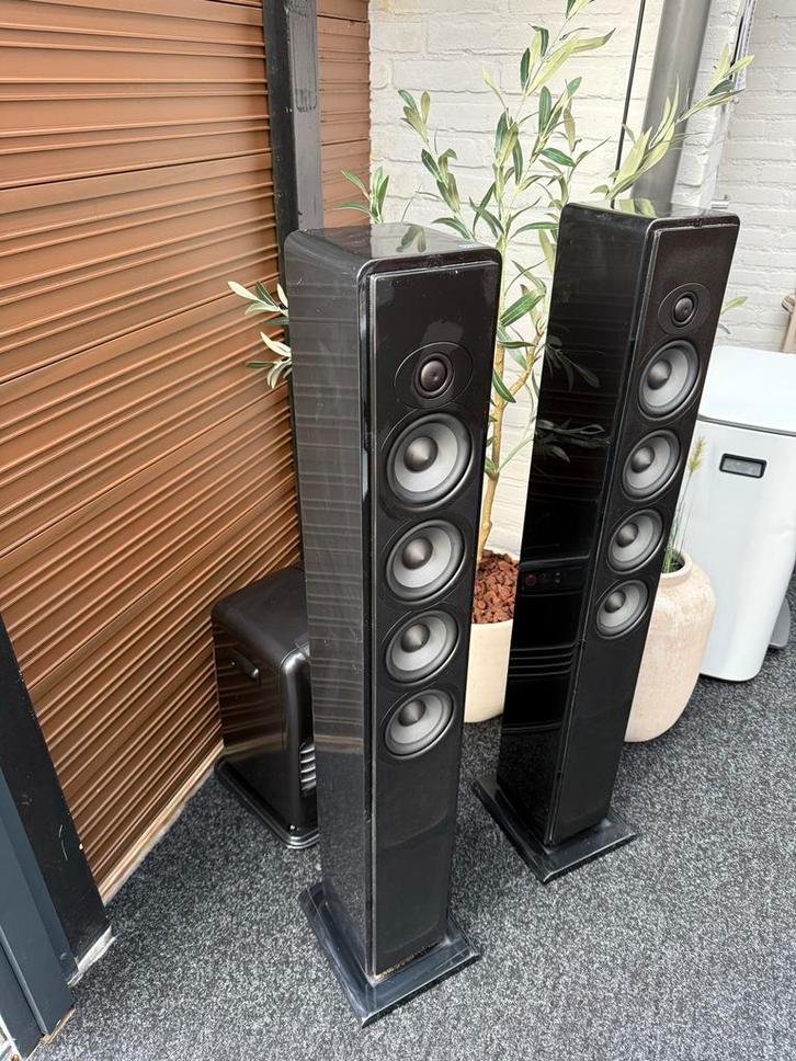Boston Acoustics RS334 Vloerstaande Luidsprekers, Audio, Tv en Foto, Luidsprekers, Gebruikt, Front, Rear of Stereo speakers, 120 watt of meer