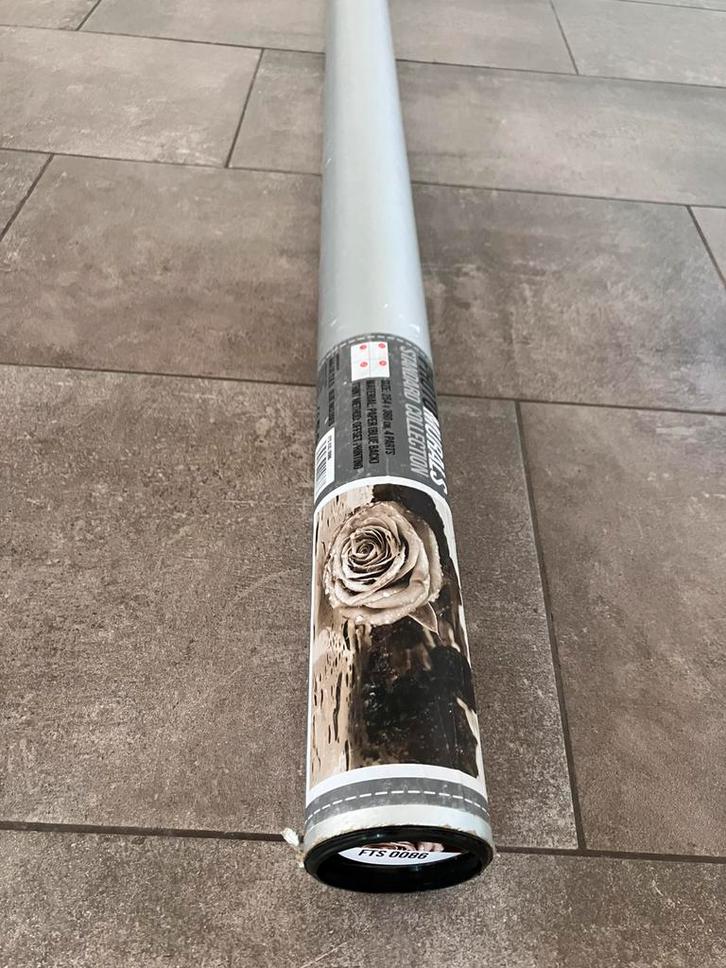 Foto behang / vintage roos   - 360 / 254 groot - nieuw, Huis en Inrichting, Stoffering | Behang, Bruin, minder dan 10 m², Ophalen of Verzenden