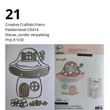 Creative Craftlab Snijmal Paddenstoel CD414, Nieuw! beschikbaar voor biedingen
