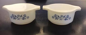 Dynaware schaaltjes met deksel, glas, blauwe opdruk beschikbaar voor biedingen