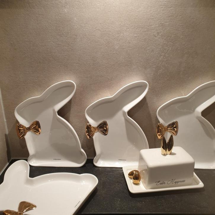 Riviera maison easter plate,s gold 20% 🐣, Sieraden, Tassen en Uiterlijk, Manchetknopen, Nieuw, Overige materialen, Ophalen