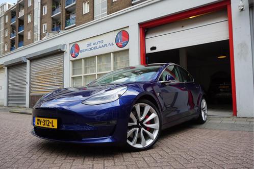 Tesla Model 3 Performance AWD 75 kWh Long Range | Liefhebber, Auto's, Tesla, Bedrijf, Te koop, Model 3, 360° camera, 4x4, ABS
