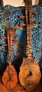 Set van 2 Thaise Phin  handgesneden, Ophalen, Gebruikt, Luit, Saz of Bouzouki