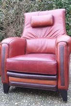 Mol en geurts exclusieve  jugendstil leder fauteuils, Huis en Inrichting, Fauteuils, Ophalen, Zo goed als nieuw, 75 tot 100 cm