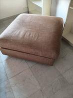 Linteloo poef, hoekelement, bruine stof, Ophalen, Robuust, landelijk, 75 tot 100 cm, Zo goed als nieuw