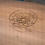 Goudkleurige fruitschaal, Overige materialen, Mand, Rond, Ophalen of Verzenden
