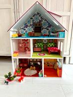 Vintage Poppenhuis jaren 50 + Sinterklaas set, Ophalen, Gebruikt, Poppenhuis