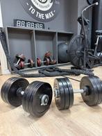 Verstelbare/adjustable dumbells van TechnoGym met 15 kg set!, Dumbbell, Ophalen of Verzenden, Zo goed als nieuw, X