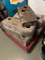 Meerpaal Stukken / Dukdalf - 5 Stuks samen 60, Doe-het-zelf en Verbouw, Hout en Planken, Gebruikt, Ophalen of Verzenden, 50 mm of meer