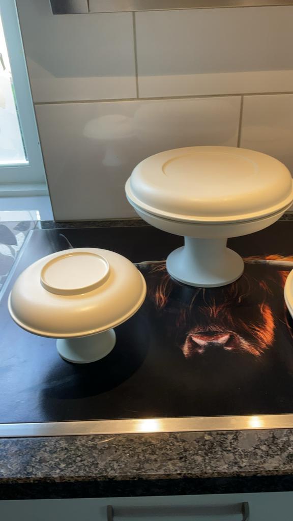 Tupperware 3 hapjeschalen  serveer schalen, Huis en Inrichting, Keuken | Tupperware, Zo goed als nieuw, Schaal, Verzenden