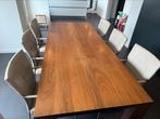 Bert Plantagie eettafel met massief notenhouten blad, Huis en Inrichting, Complete eetkamers, Ophalen, Gebruikt