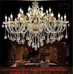 Chique Designer Kroonluchter 24 Armen Cognac Incl. Led's, Ophalen of Verzenden, Nieuw