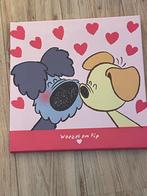 Woezel en Pip Schilderijtje + 3 Lampenkappen, Huis en Inrichting, Ophalen, Gebruikt, Wit, Rond