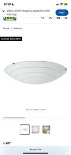Ikea plafondlamp HYBY, Ophalen of Verzenden, Nieuw