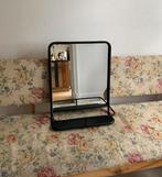 IB Laursen Spiegel met plank 70x49x14cm, zwart, Huis en Inrichting, Nieuw, Ophalen of Verzenden, Minder dan 100 cm, Rechthoekig