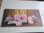Kaarsen Print Wanddecoratie - Relaxing, Gebruikt, Ophalen of Verzenden, Print, 75 tot 100 cm