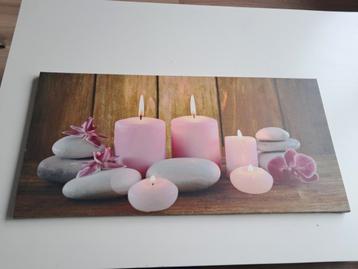 Kaarsen Print Wanddecoratie - Relaxing beschikbaar voor biedingen