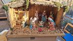 Kerststal met verlichting compleet met beelden, Diversen, Kerst, Ophalen, Gebruikt
