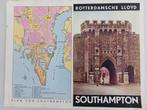 Folder Rotterdamsche Lloyd - plattegrond Southampton, Verzenden, Zo goed als nieuw
