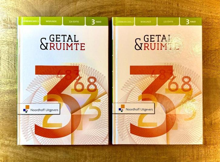 Getal & Ruimte 3 HAVO Deel 1 en Deel 2. Wiskunde 12e editie., Boeken, Schoolboeken, Zo goed als nieuw, Wiskunde B, HAVO, Ophalen of Verzenden